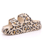 LEOPARD PU LADIES SANDALS