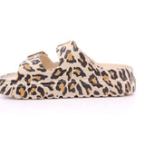 LEOPARD PU LADIES SANDALS