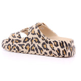 LEOPARD PU LADIES SANDALS