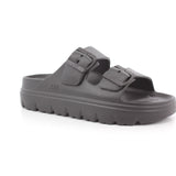BLACK PU LADIES SANDALS