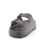 BLACK PU LADIES SANDALS