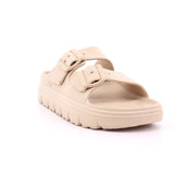 BEIGE PU LADIES SANDALS