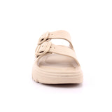 BEIGE PU LADIES SANDALS
