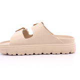BEIGE PU LADIES SANDALS