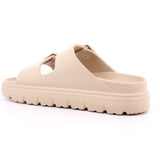 BEIGE PU LADIES SANDALS