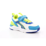 SNEAKER ELASTICOS REJILLA BLANCO Y AZUL