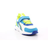 SNEAKER ELASTICOS REJILLA BLANCO Y AZUL