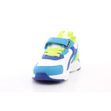 SNEAKER ELASTICOS REJILLA BLANCO Y AZUL