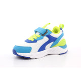 SNEAKER ELASTICOS REJILLA BLANCO Y AZUL