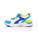 SNEAKER ELASTICOS REJILLA BLANCO Y AZUL