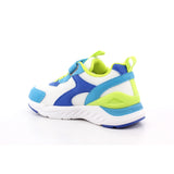 SNEAKER ELASTICOS REJILLA BLANCO Y AZUL