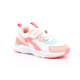 SNEAKER ELASTICOS REJILLA BLANCO Y ROSA
