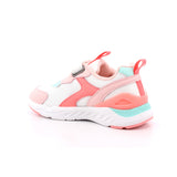 SNEAKER ELASTICOS REJILLA BLANCO Y ROSA