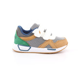 PBM 14477 BABY MEGA T.RETE/SUEDE PU GRIGIO/SENAPE