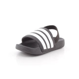 ADILETTE ESTRAP SLIDES INFANTS BLACK