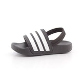 ADILETTE ESTRAP SLIDES INFANTS BLACK