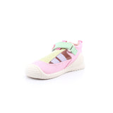 SANDALIA LONA BASICA LUREX FUCSIA