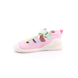 SANDALIA LONA BASICA LUREX FUCSIA