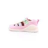SANDALIA LONA BASICA LUREX FUCSIA