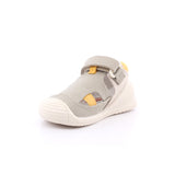SANDALIA LONA URBAN PIQUE BEIGE Y AMARILLO