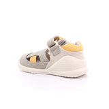 SANDALIA LONA URBAN PIQUE BEIGE Y AMARILLO