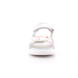 SANDALIA ESTAMPADA NAPA BLANCO