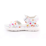SANDALIA ESTAMPADA NAPA BLANCO