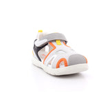 SANDALIA SPORT REJILLA GRIS Y NARANJA