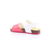 SANDALIA BIO CORAZON MAT BLANCO Y FUCSIA