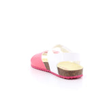 SANDALIA BIO CORAZON MAT BLANCO Y FUCSIA