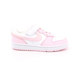NIKE COURT BOROUGH LOW RECRAFT BIANCO/PINK FOAM