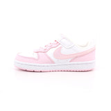 NIKE COURT BOROUGH LOW RECRAFT BIANCO/PINK FOAM