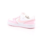 NIKE COURT BOROUGH LOW RECRAFT BIANCO/PINK FOAM