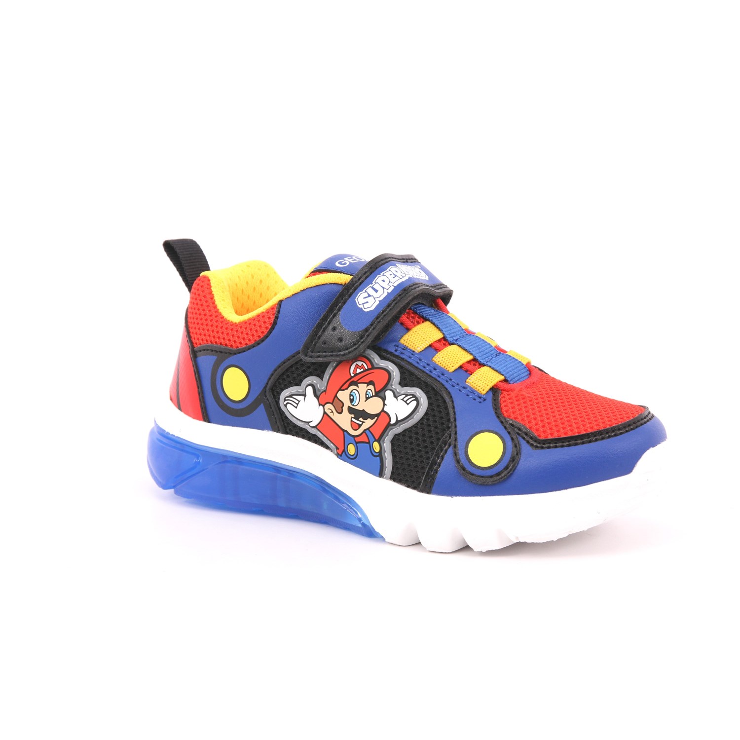 Scarpa Strappi + Elastico Geox Bambino Blu/rosso Scarpa Strappi + Elastico Geox Bambino Blu/rosso Scarpe 569 - J55LBF