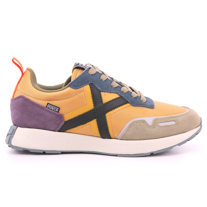 Scarpa Allacciata Munich Uomo Giallo Ocra  Scarpe 188 - 8907068