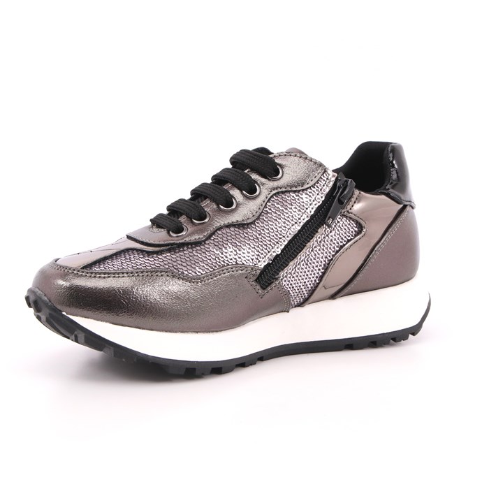 Scarpa Allacciata Asso Bambina Grigio  Scarpe 433 - AG12670A