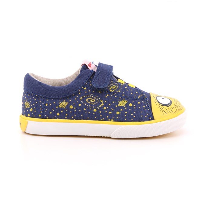 Scarpa Strappi + Elastico Garvalin Bambino Blu  Scarpe 95 - 222812-A