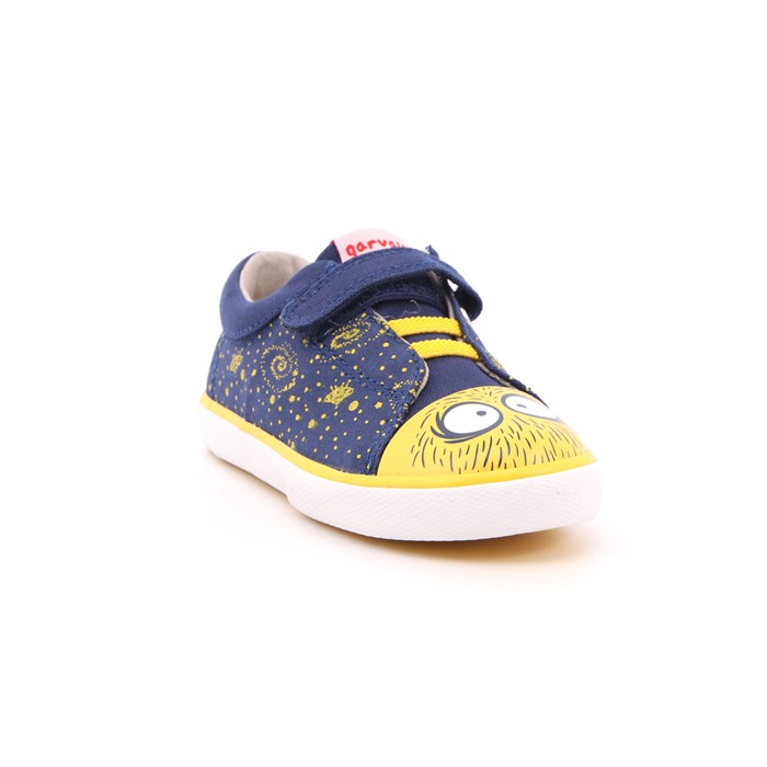 Scarpa Strappi + Elastico Garvalin Bambino Blu  Scarpe 95 - 222812-A