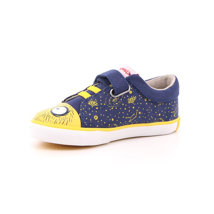 Scarpa Strappi + Elastico Garvalin Bambino Blu  Scarpe 95 - 222812-A