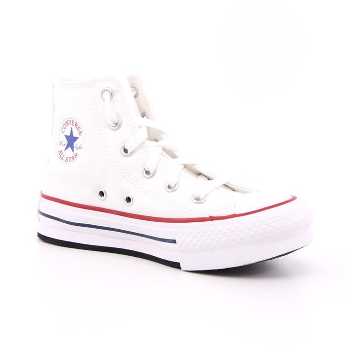 Scarpa Allacciata Converse Bambina Bianco  Scarpe 438 - 372860C