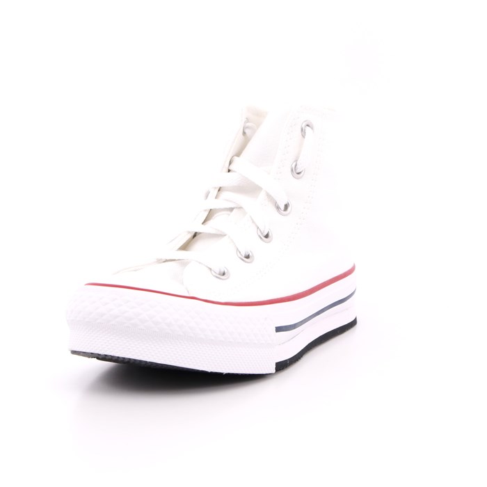 Scarpa Allacciata Converse Bambina Bianco  Scarpe 438 - 372860C