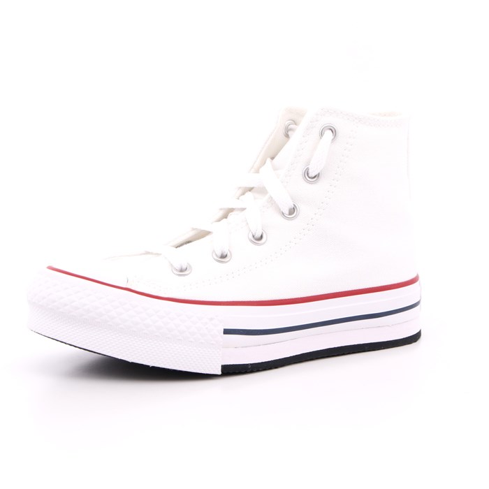 Scarpa Allacciata Converse Bambina Bianco  Scarpe 438 - 372860C