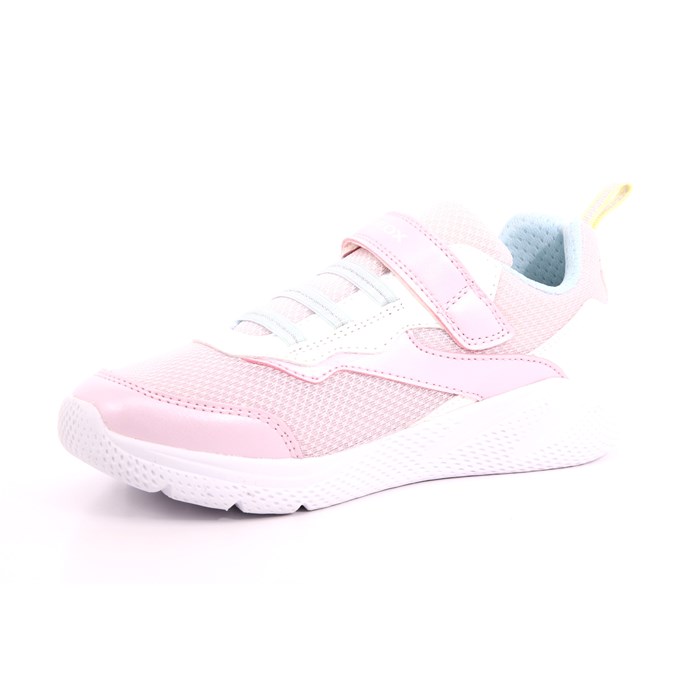 Scarpa Strappi + Elastico Geox Bambina Rosa  Scarpe 434 - J25FWA