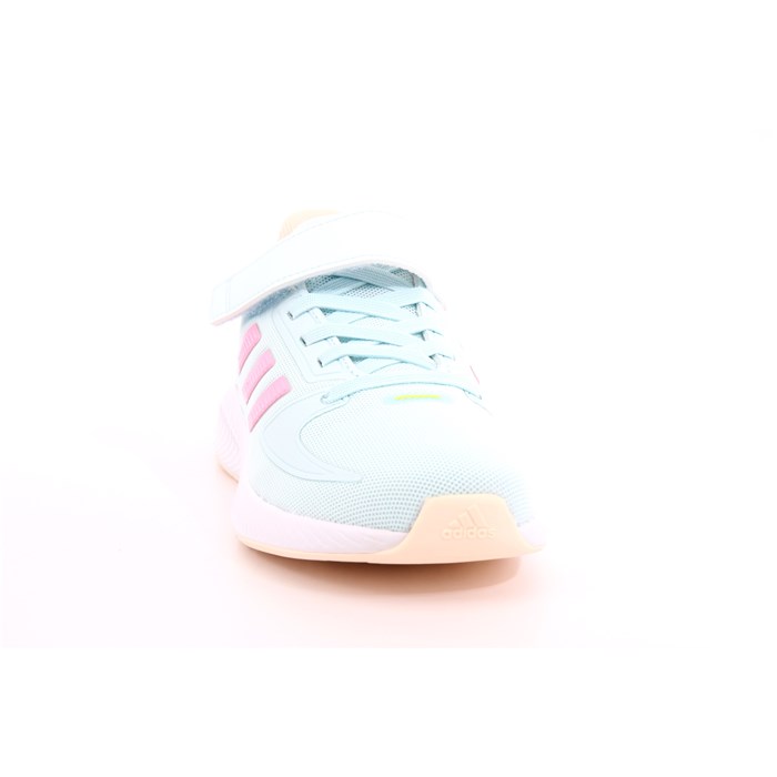 Scarpa Strappi + Elastico Adidas Bambina Celeste  Scarpe 1012 - HR1398