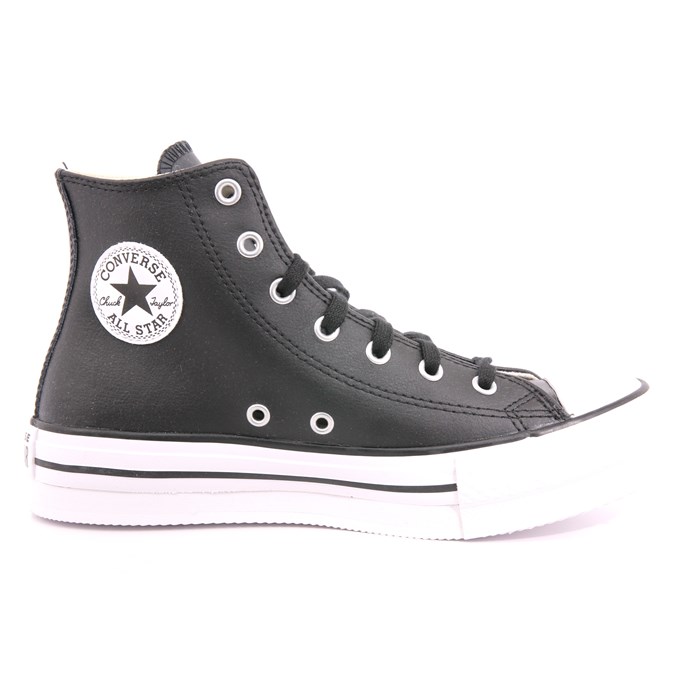 Scarpa Allacciata Converse Bambina Nero  Scarpe 487 - A02485C