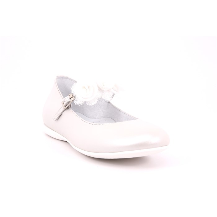 Ballerina Cerimonia Platis Bambina Bianco  Scarpe 24 - P2384