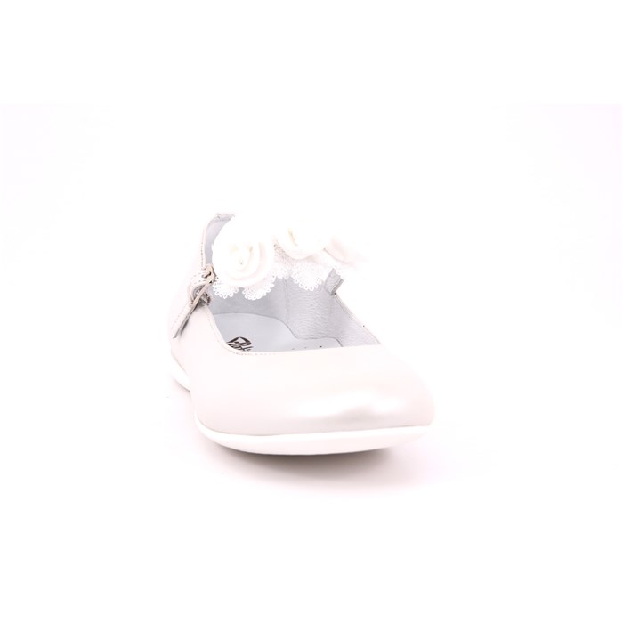 Ballerina Cerimonia Platis Bambina Bianco  Scarpe 24 - P2384