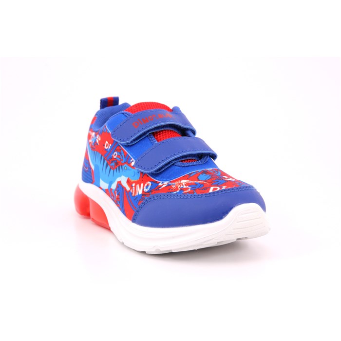 Scarpa Strappi + Elastico Dinosauro Bambino Blu  Scarpe 2 - S8020002T