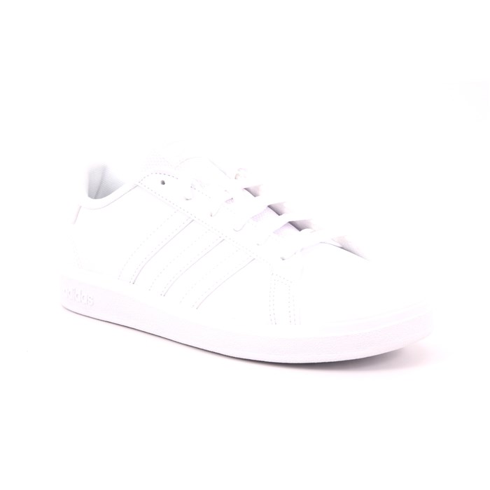 Scarpa Allacciata Adidas Bambino Bianco  Scarpe 1155 - FZ6158