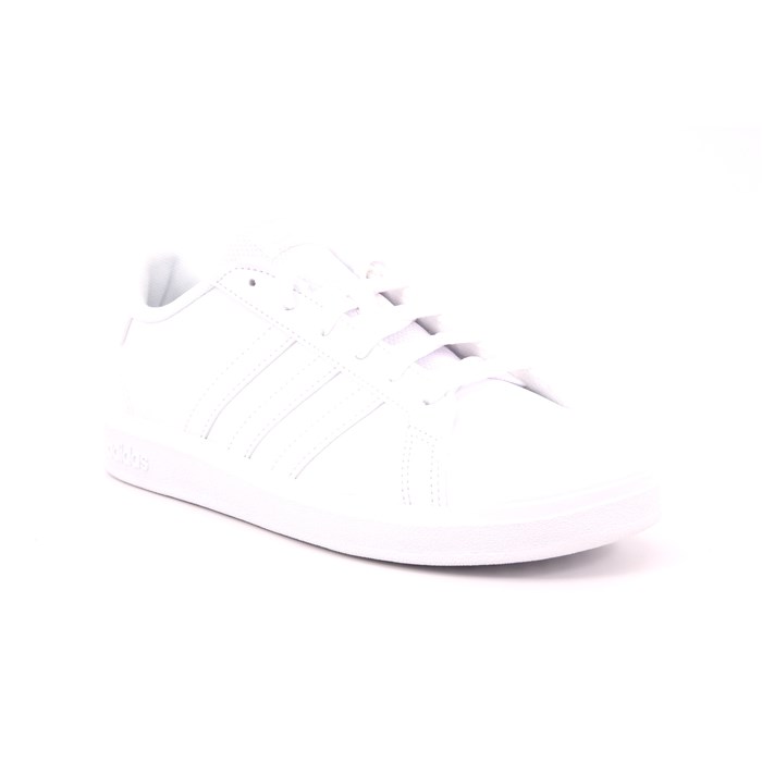 Scarpa Allacciata Adidas Bambino Bianco  Scarpe 1155 - FZ6158